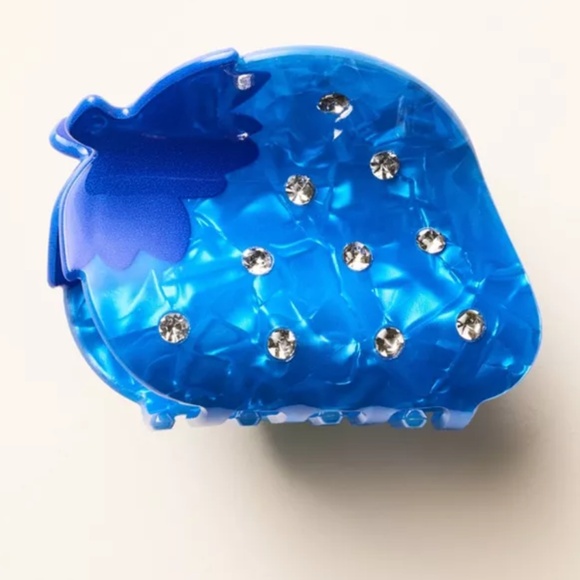 Strawberry Claw Hair Clip - kate spade new york x Target™ Blue - Picture 3 of 6